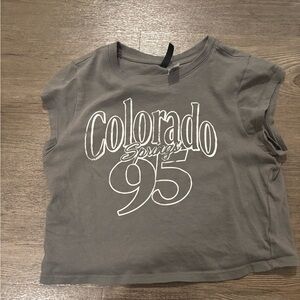 H&M graphic crop top